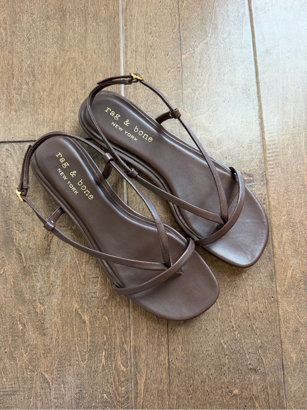 rag & bone Dark Brown Giselle Slingback Sandals